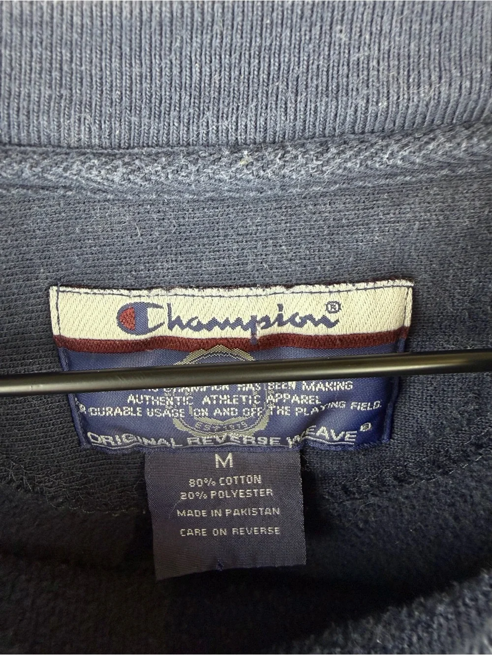 Vintage Champion Reverse Weave Blue Sweatshirt University Of New Hampshire UNH M